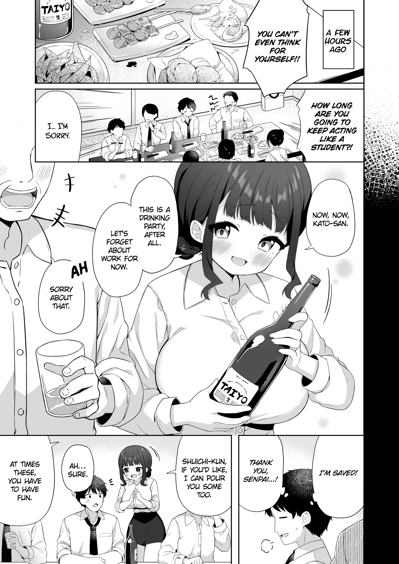 Hentai Manga Comic-My Senpai With Big Tits Is Very Sweet!-Read-4